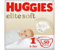 Подгузники Huggies Elite Soft 1 (3-5 кг), 50 шт.