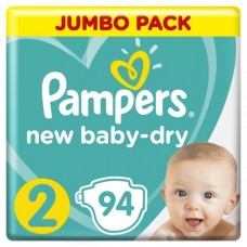 Подгузники Pampers New Baby-Dry Mini 2 (4-8 кг) 94 шт.