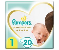 Подгузники Pampers Premium Care 1 (2-5 кг), 20 шт.