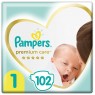 Подгузники Pampers Premium Care Newborn 1 (2-5 кг) 102 шт.